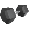 Гантель гексагональная UNIX FIT обрезиненная 17,5 кг DBHEX17_5x2